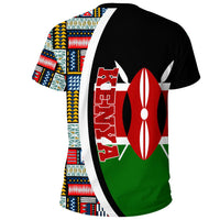 Kenya Flag and Kente Pattern Special RLT13 - Wonder Print Shop
