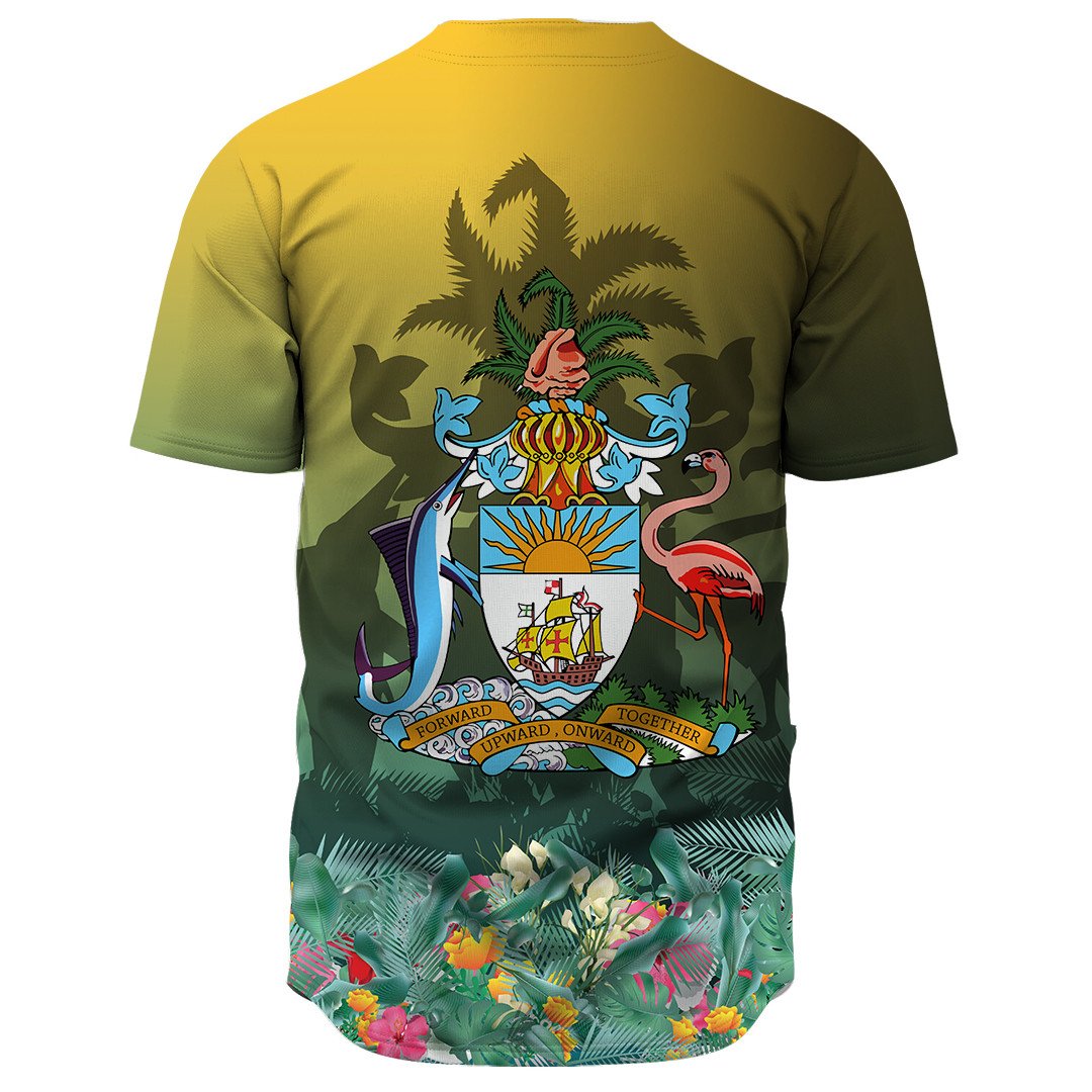 Bahamas Flag and Coat of Arms Special Style Baseball Jerseys RLT13 - Wonder Print Shop