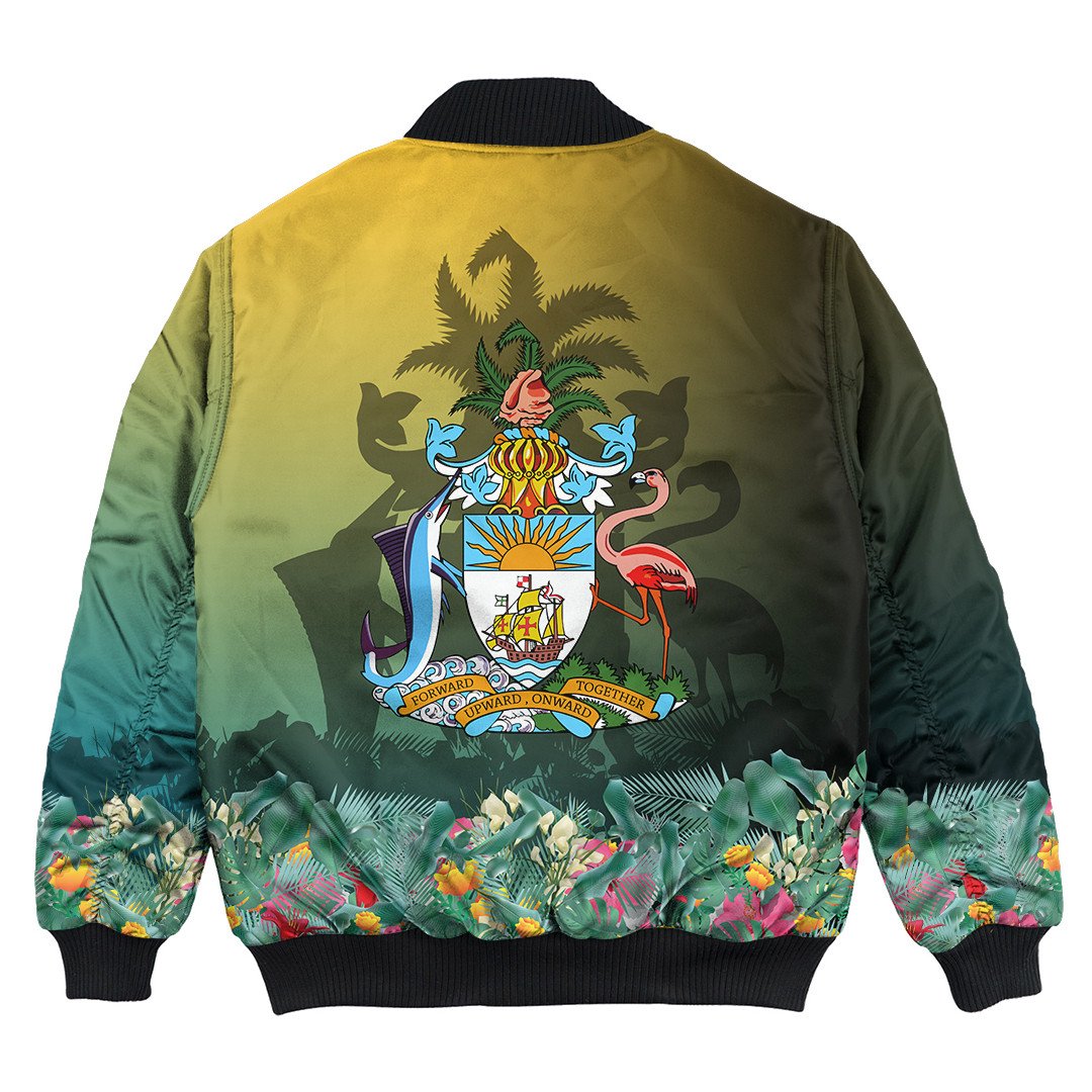 Bahamas Flag and Coat of Arms Special Style Bomber Jackets RLT13 - Wonder Print Shop