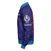 Scotland Alba Thistle Sleeve Zip Bomber Jacket RLT12 - Wonder Print Shop