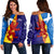Scotland Alba Thistle Women Off Shoulder Sweater RLT12 - Wonder Print Shop