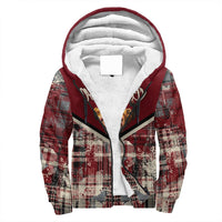 Scotland Tartan Grunge Plaid Sherpa Hoodie RLT12 - Wonder Print Shop