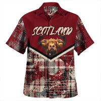 Scotland Tartan Grunge Plaid Beach Shirt RLT12 - Wonder Print Shop