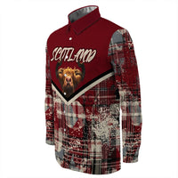 Scotland Tartan Grunge Plaid Long Sleeve Button Shirt RLT12 - Wonder Print Shop