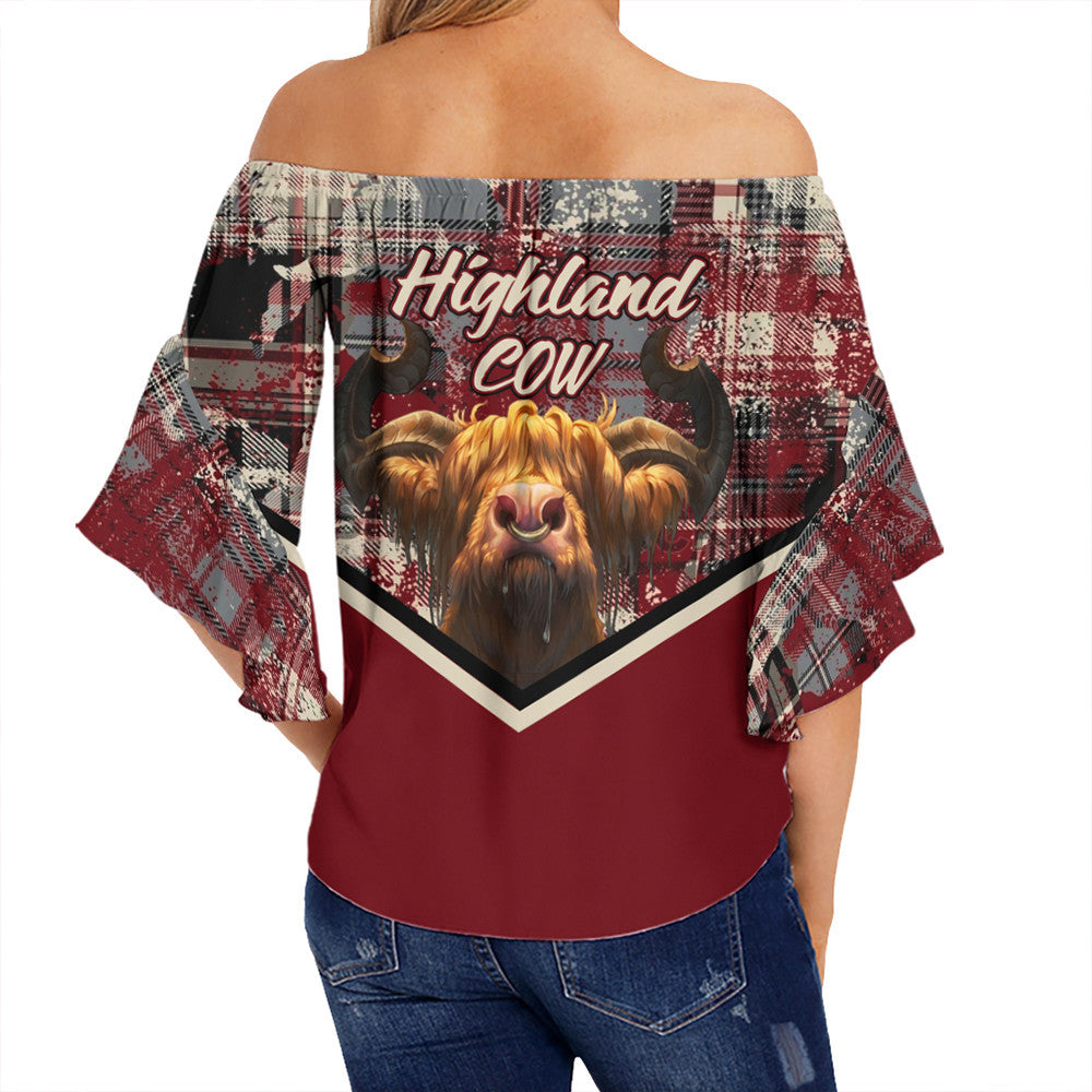 scotland-tartan-grunge-plaid-off-shoulder-wrap-waist-top