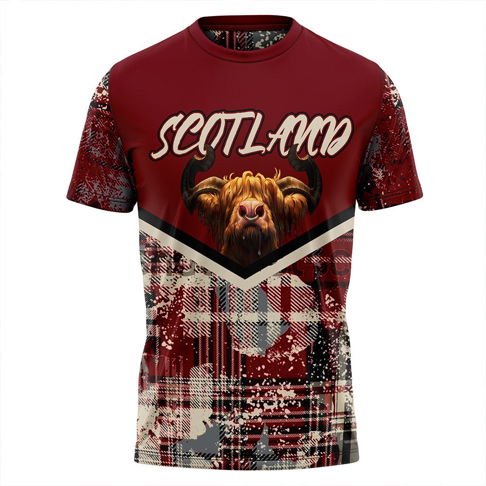 Scotland Tartan Grunge Plaid T Shirt RLT12 - Wonder Print Shop