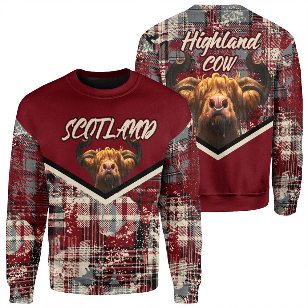 Scotland Tartan Grunge Plaid Sweatshirt RLT12 - Wonder Print Shop