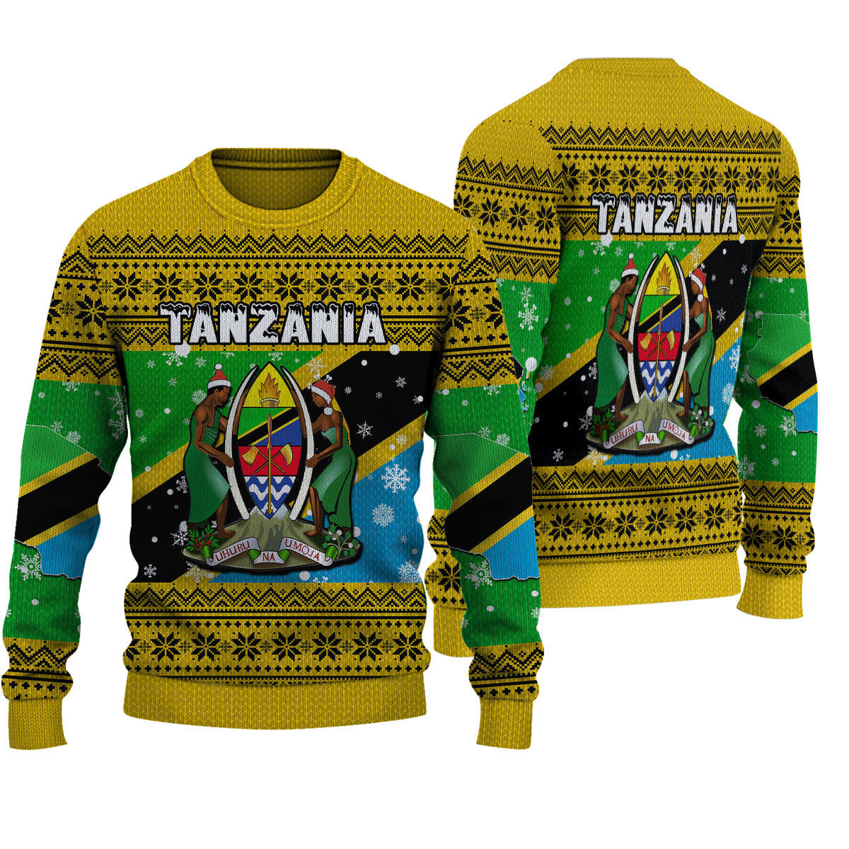 Tanzania Christmas Knitted Sweater - Wonder Print Shop