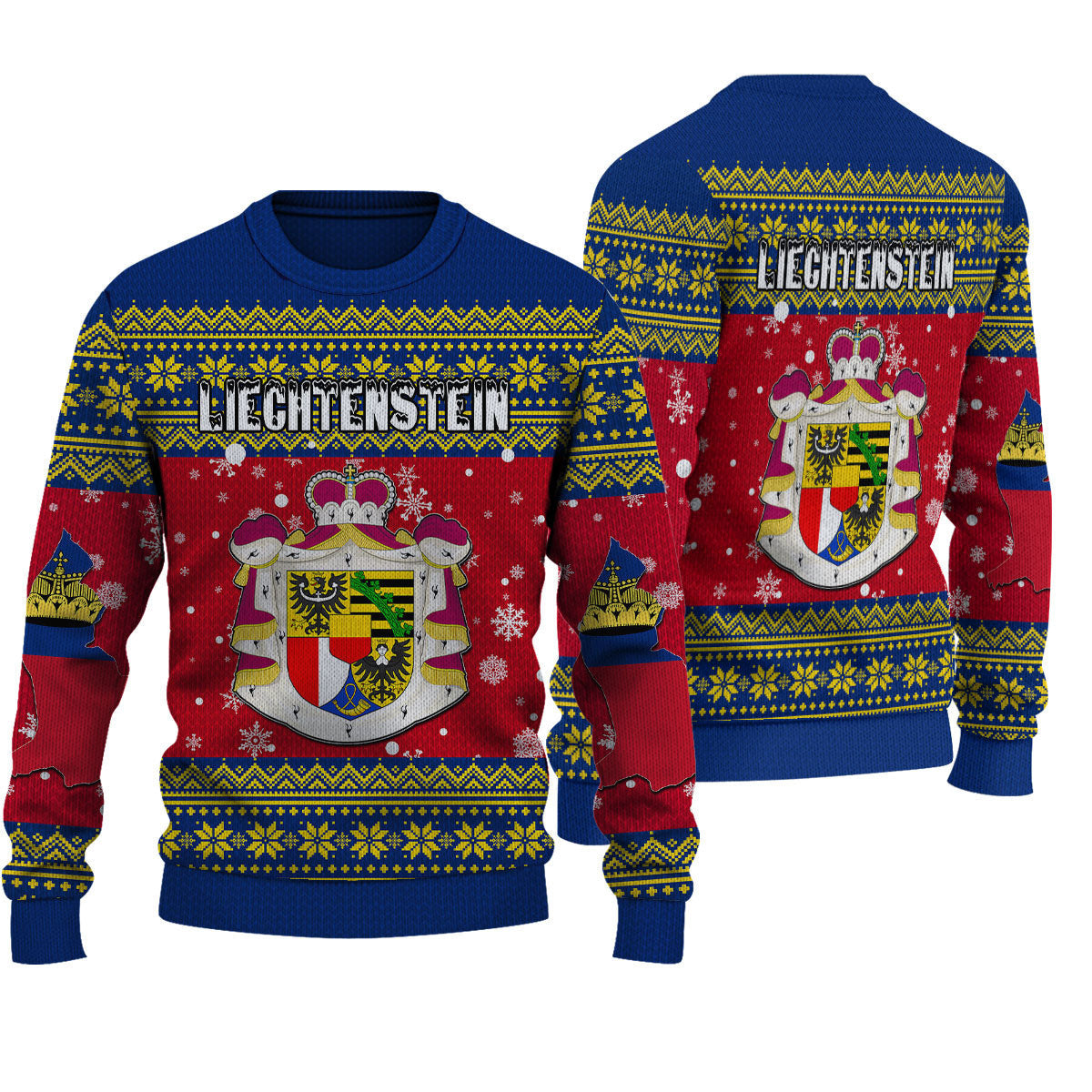 Liechtenstein Christmas Knitted Sweater - Wonder Print Shop