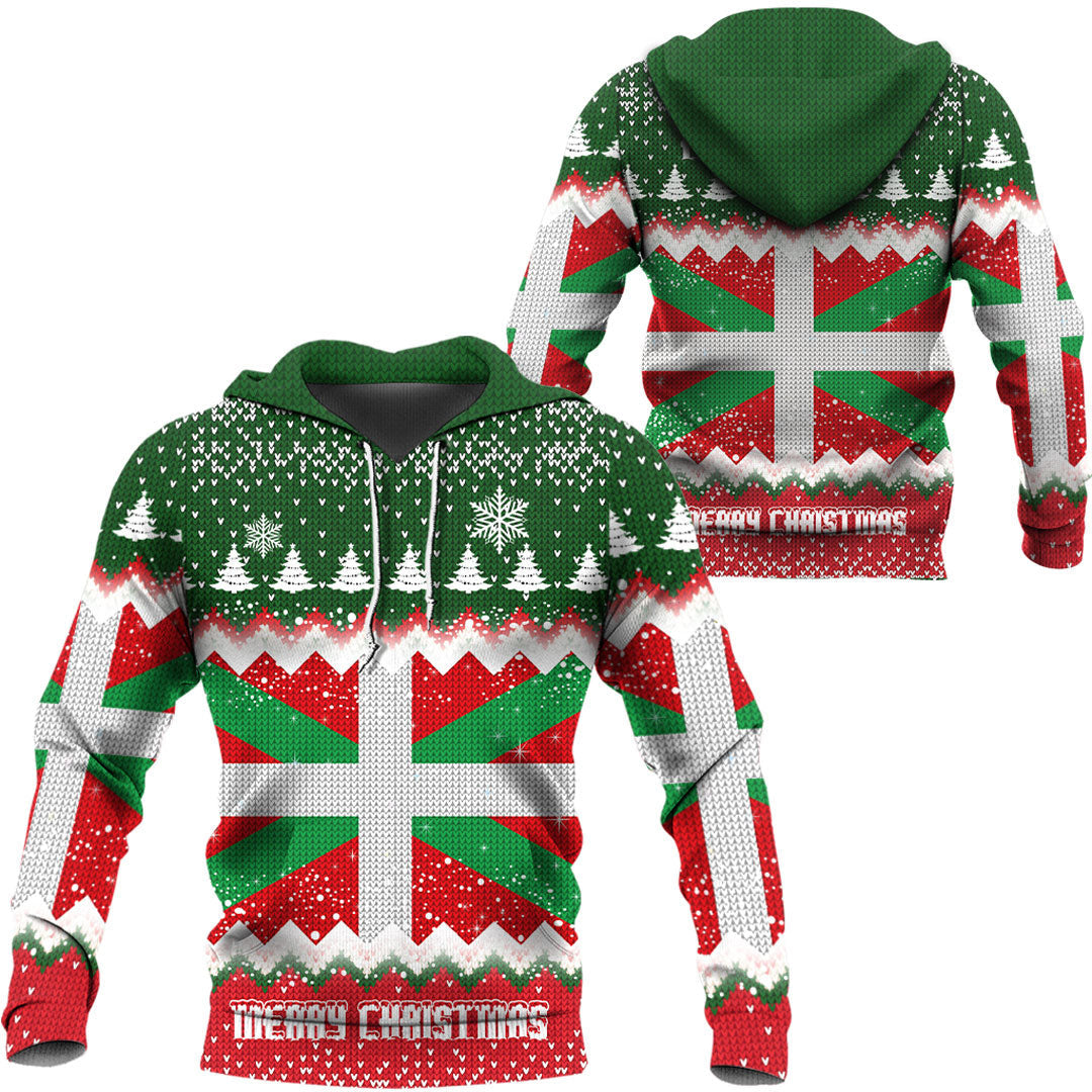 Basque Country Hoodie Merry Christmas - Wonder Print Shop