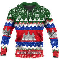 Cambodia Hoodie Merry Christmas - Wonder Print Shop