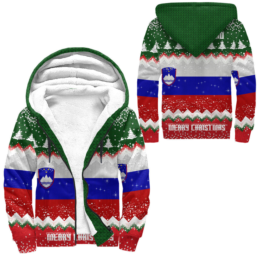 slovenia-merry-christmas-sherpa-hoodie