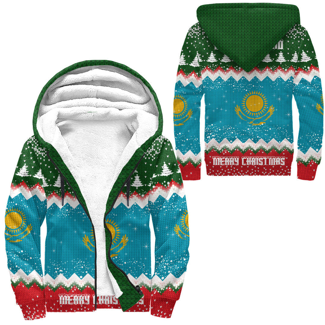 kazakhstan-merry-christmas-sherpa-hoodie