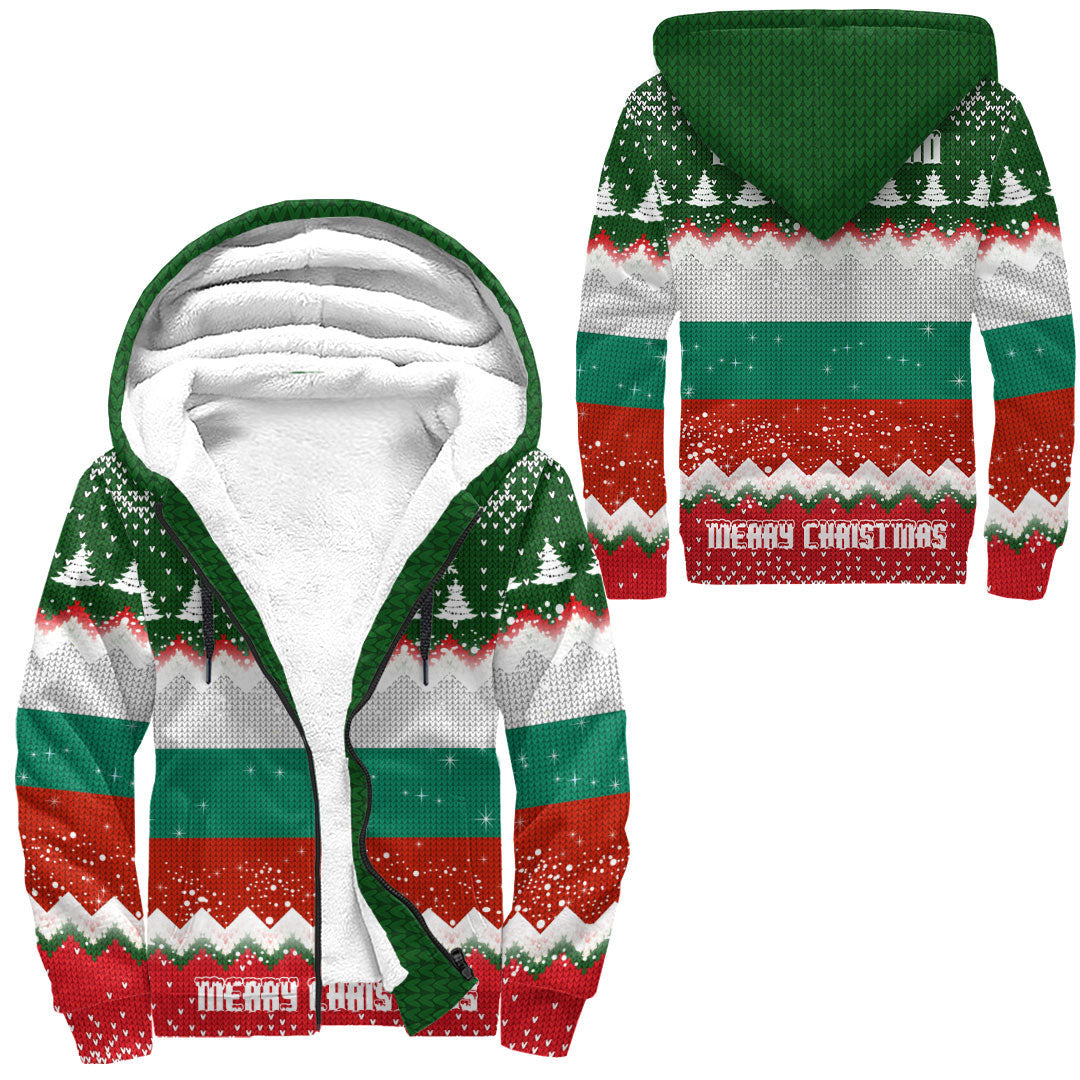 bulgaria-merry-christmas-sherpa-hoodie