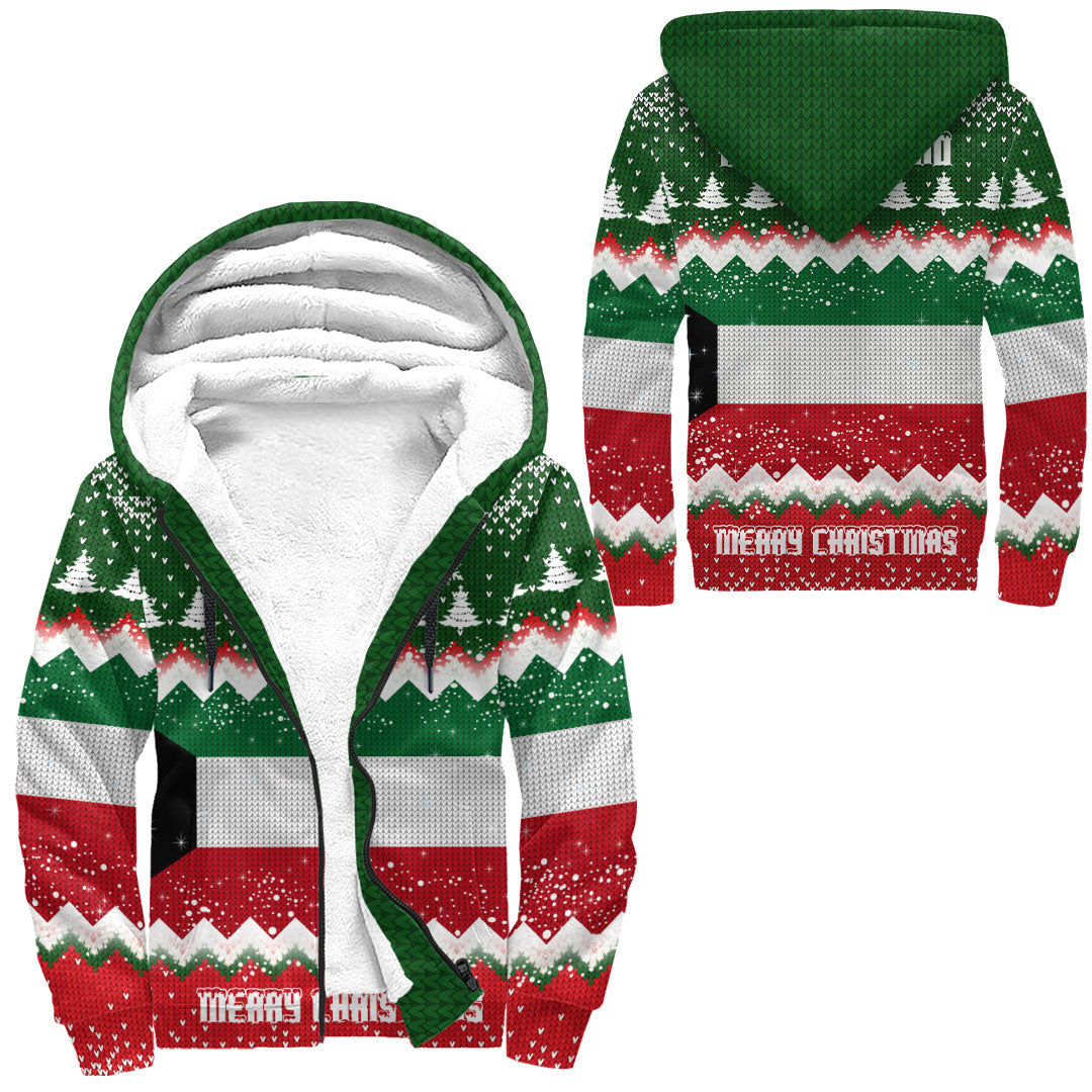 kuwait-merry-christmas-sherpa-hoodie