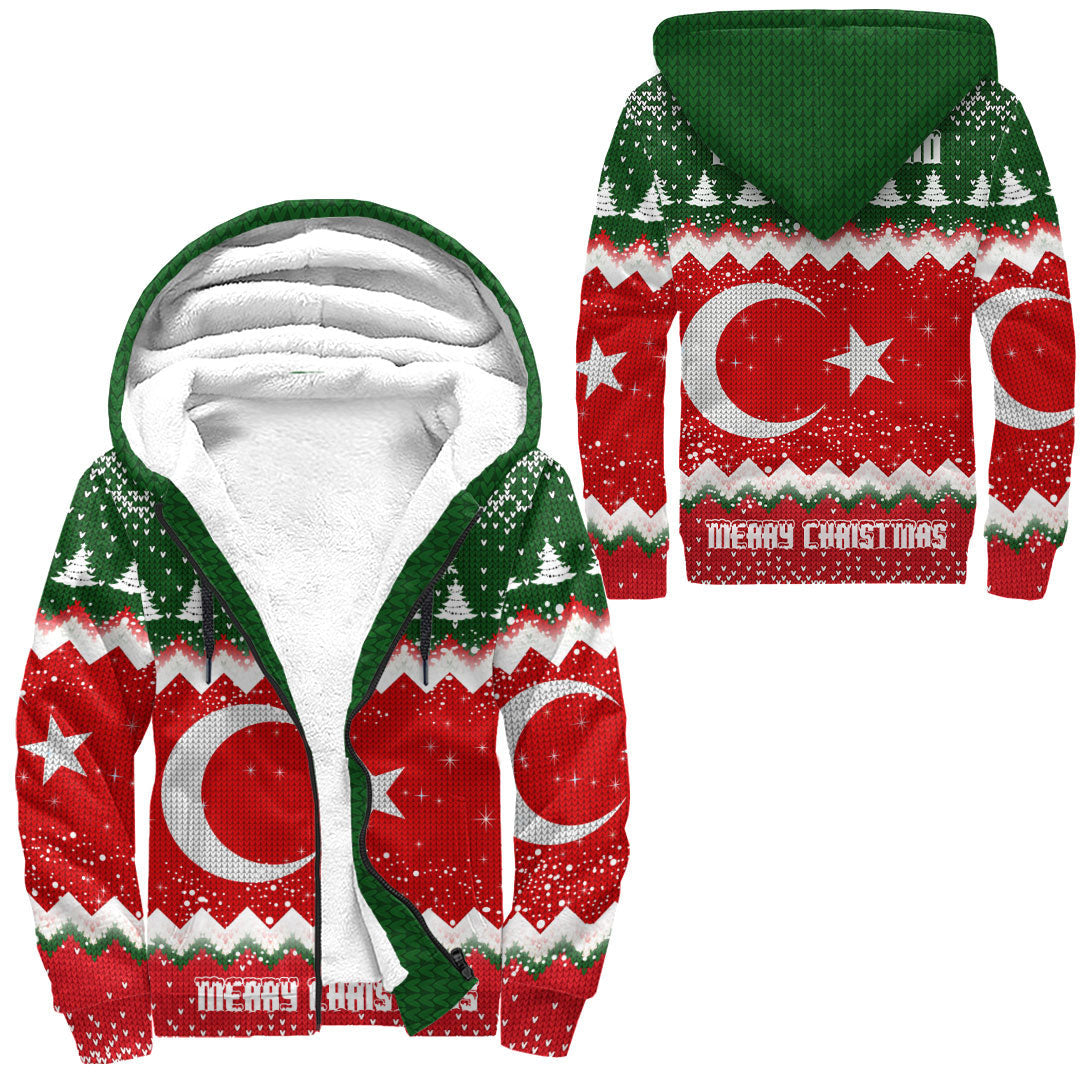 turkey-merry-christmas-sherpa-hoodie