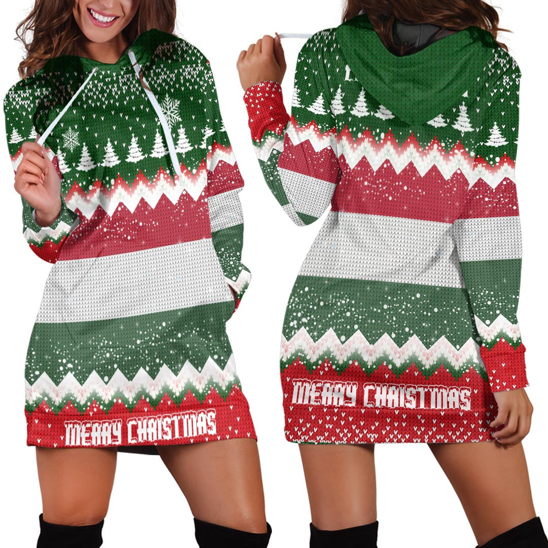 hungary-merry-christmas-hoodie-dress