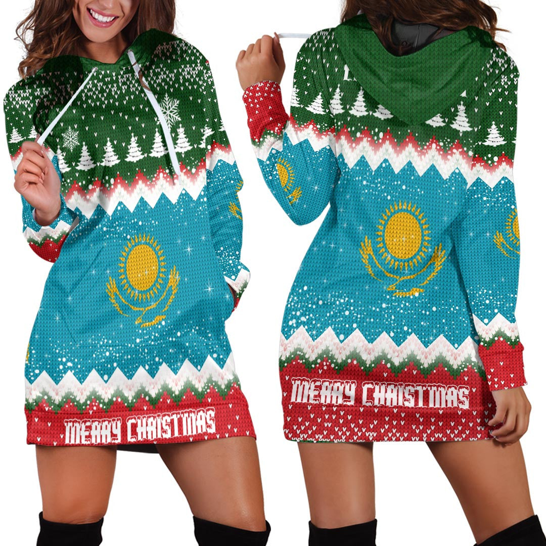 kazakhstan-merry-christmas-hoodie-dress