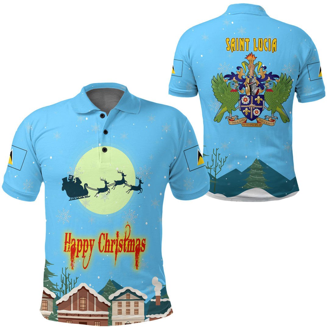 saint-lucia-polo-shirt-merry-christmas
