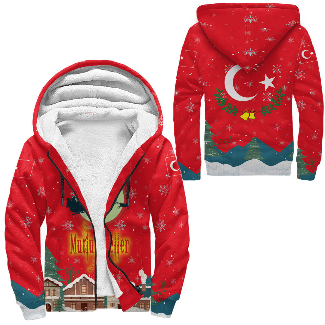 turkey-sherpa-hoodie-merry-christmas