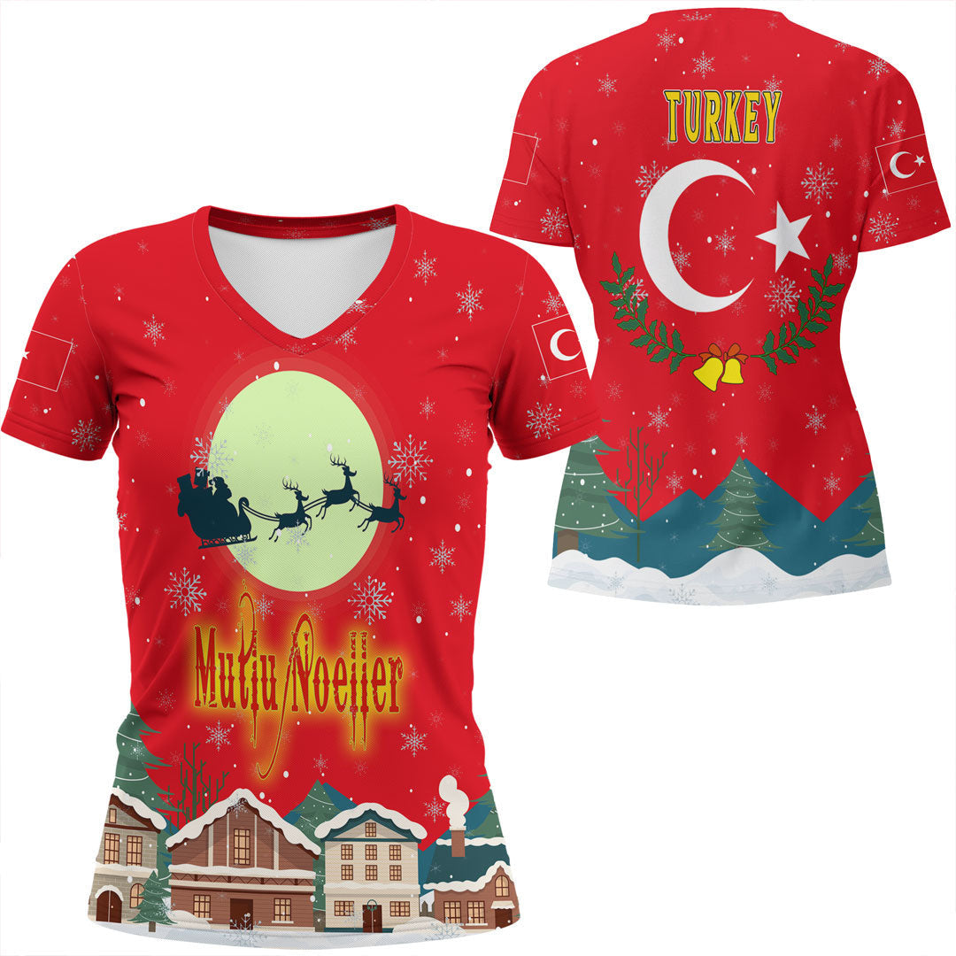 turkey-v-neck-t-shirt-merry-christmas