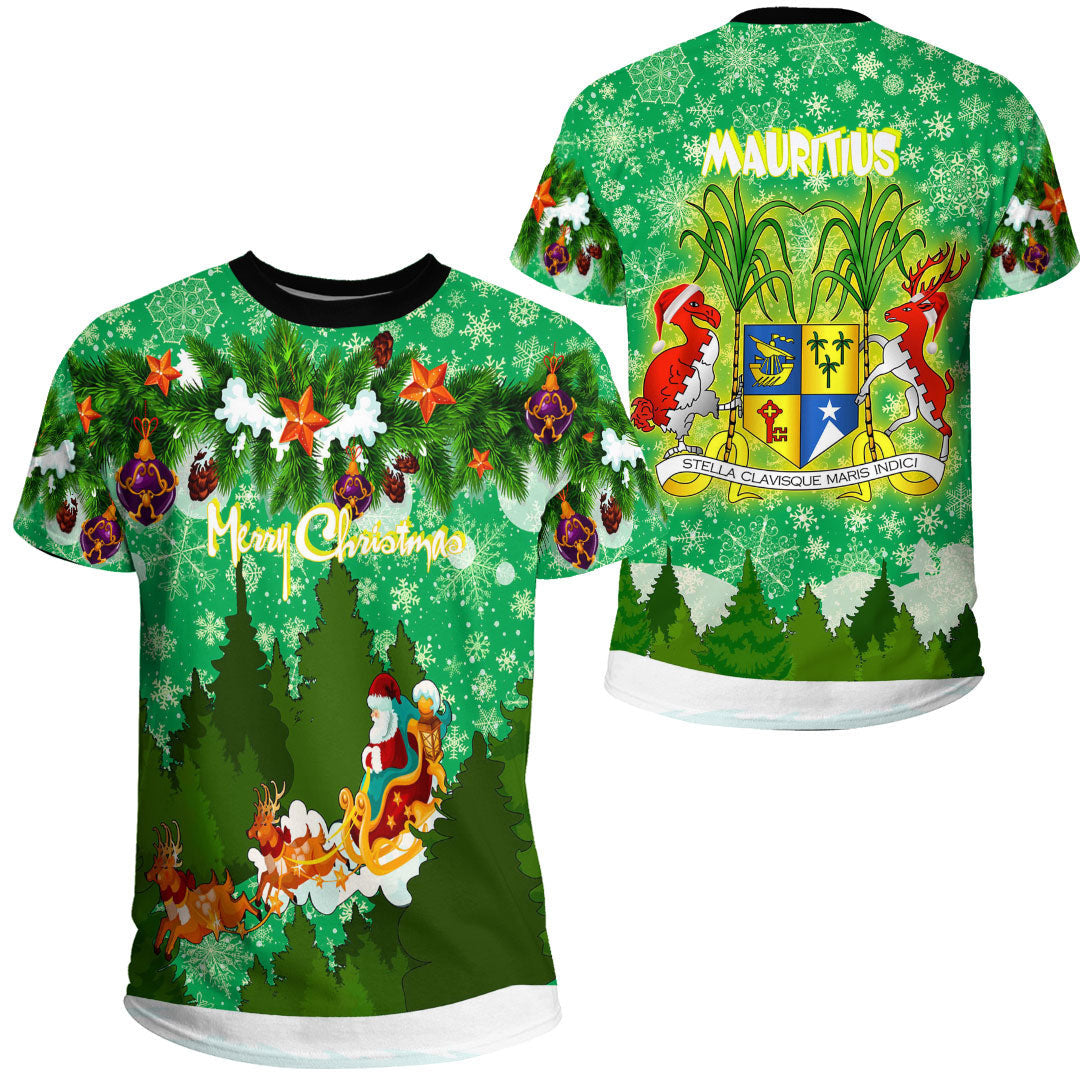mauritius-green-xmas-t-shirt