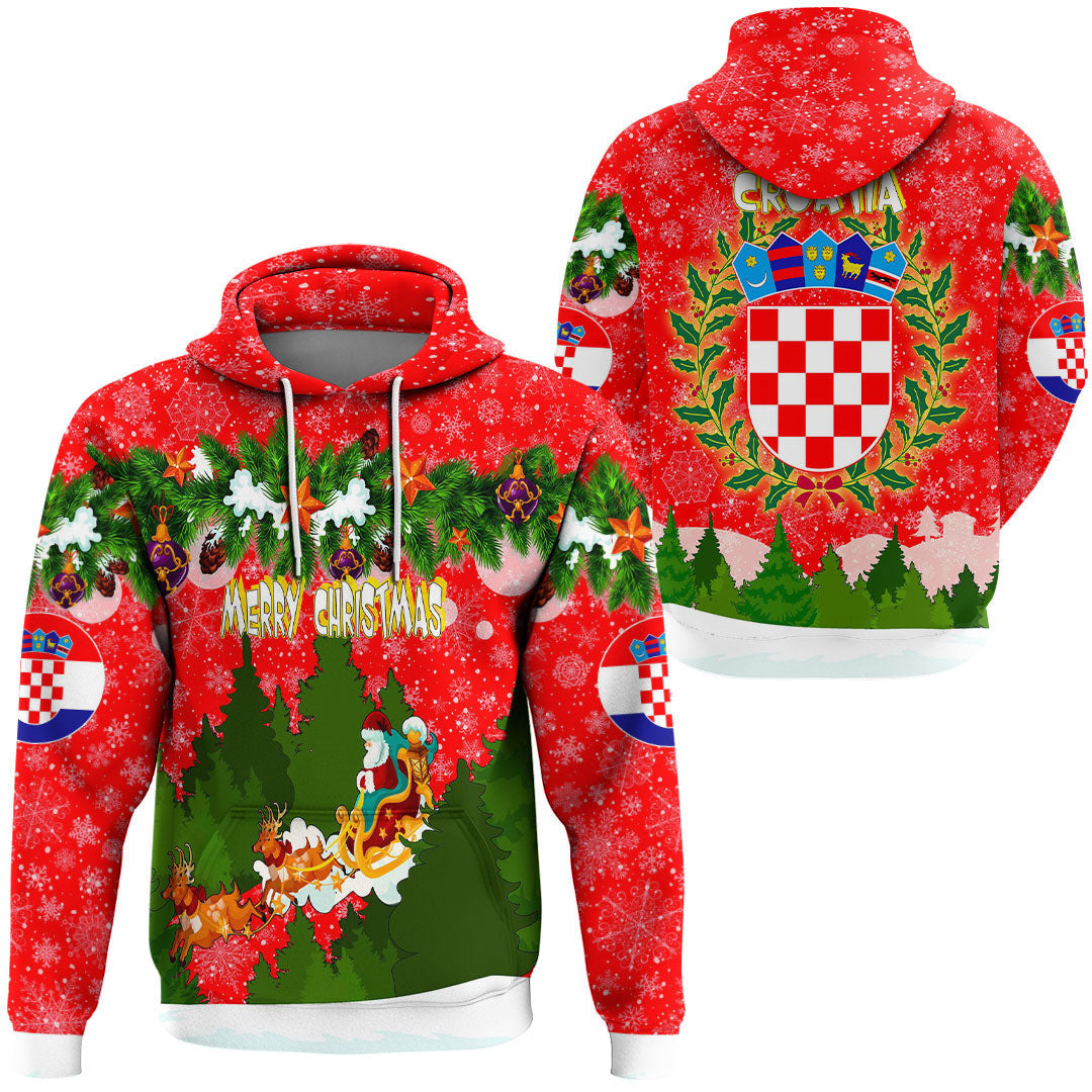 croatia-red-xmas-hoodie