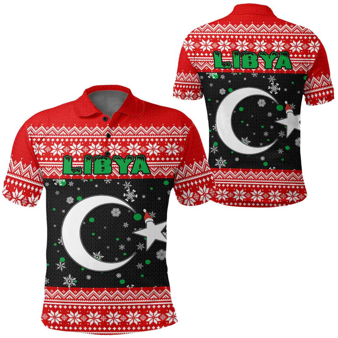 libya-christmas-polo-shirt