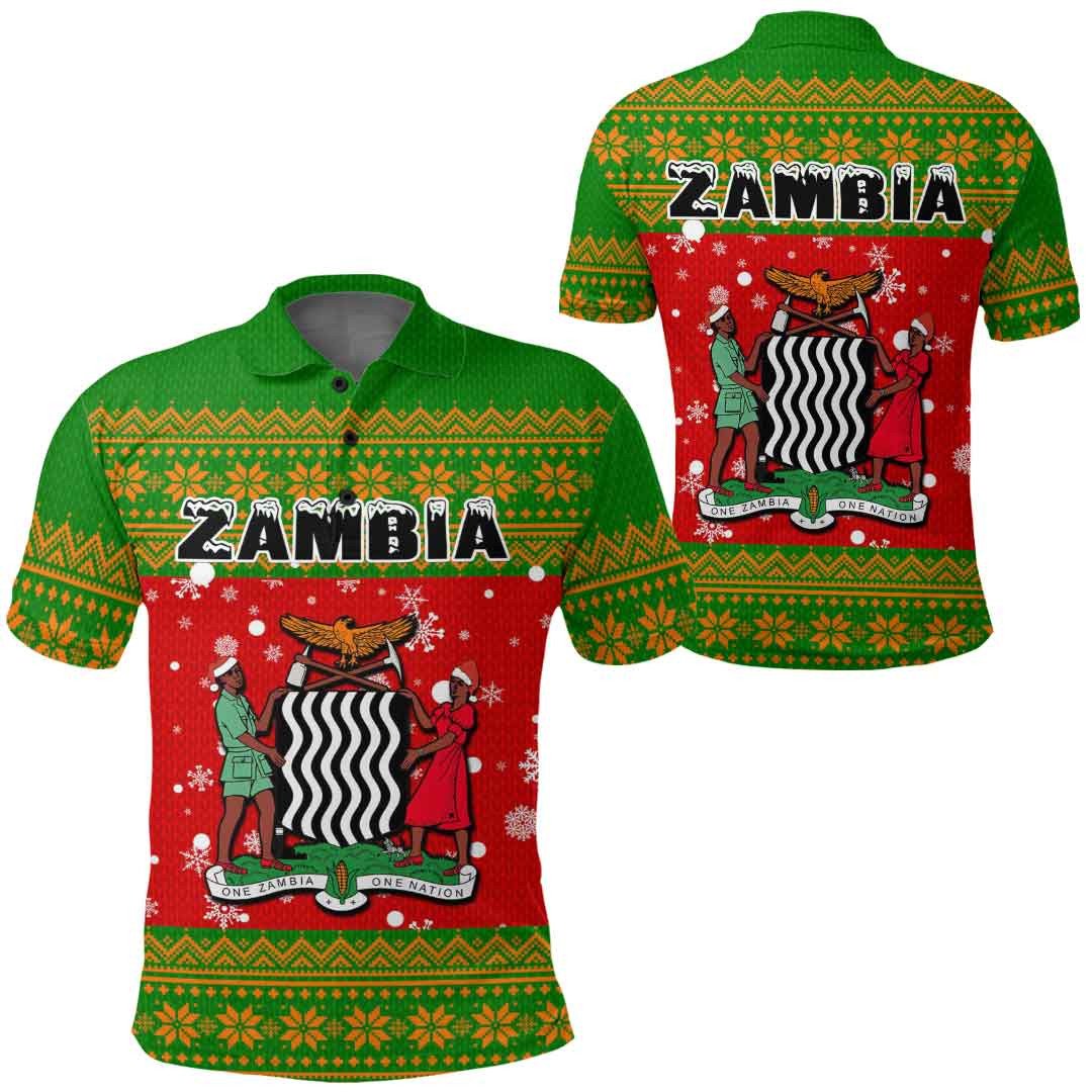 zambia-christmas-polo-shirt