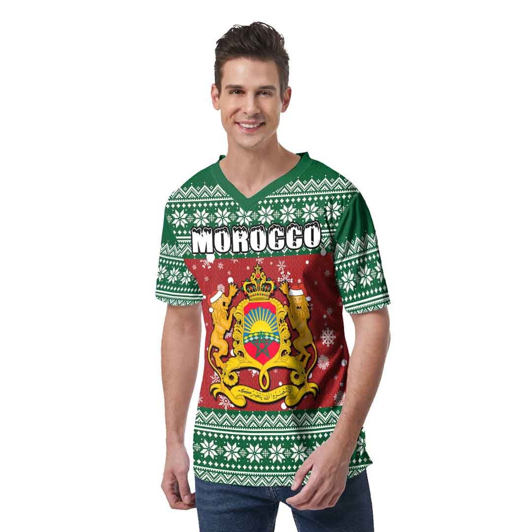 morocco-christmas-v-neck-t-shirt