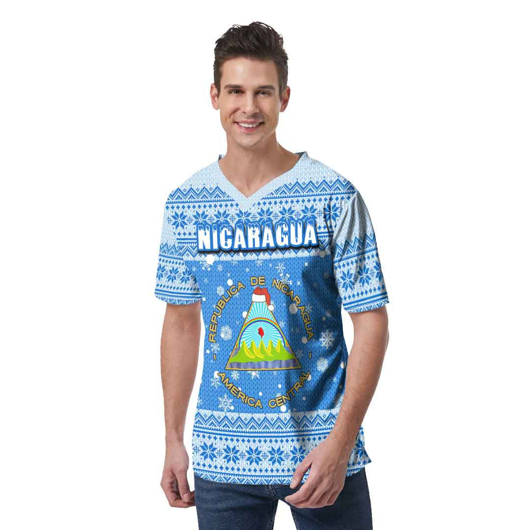 nicaragua-christmas-v-neck-t-shirt