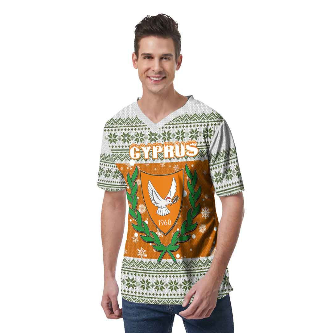 cyprus-christmas-v-neck-t-shirt