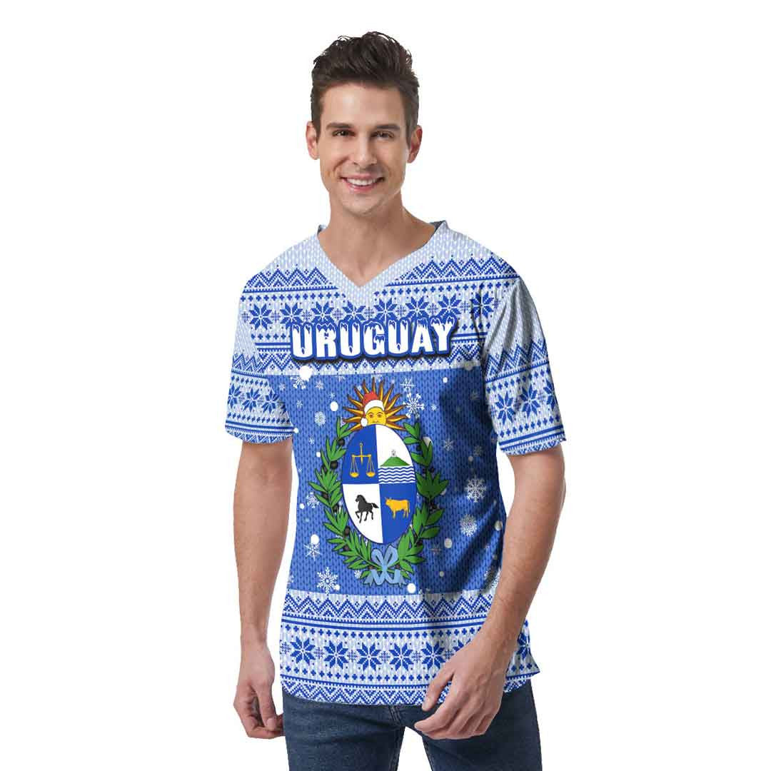 uruguay-christmas-v-neck-t-shirt