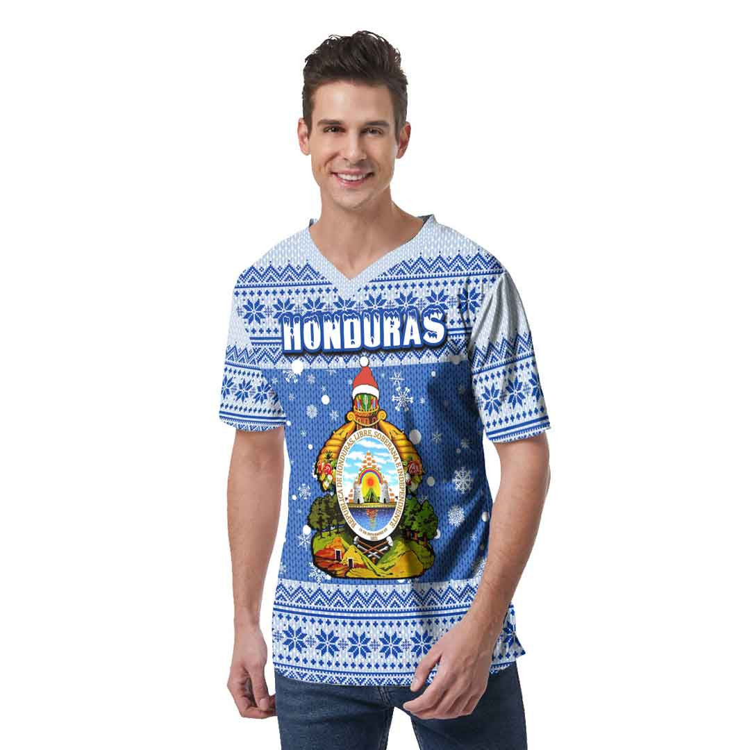 honduras-christmas-v-neck-t-shirt