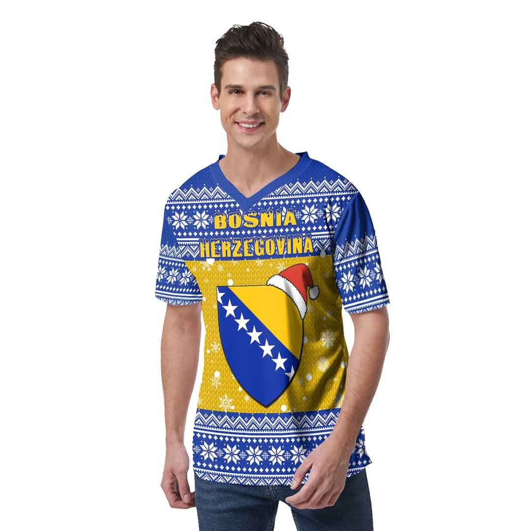 bosnia-and-herzegovina-christmas-v-neck-t-shirt
