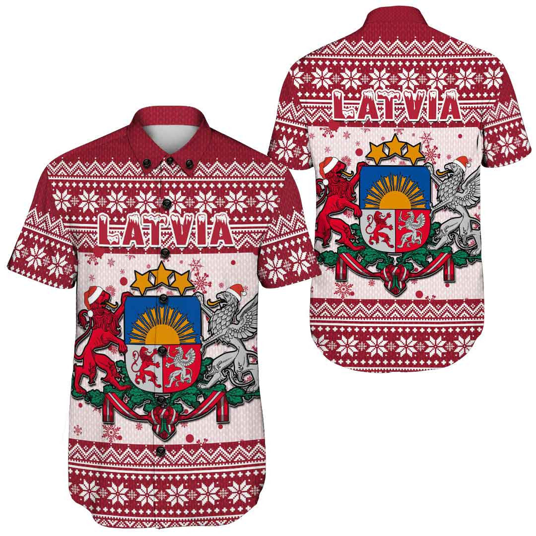 latvia-christmas-shorts-sleeve-shirts