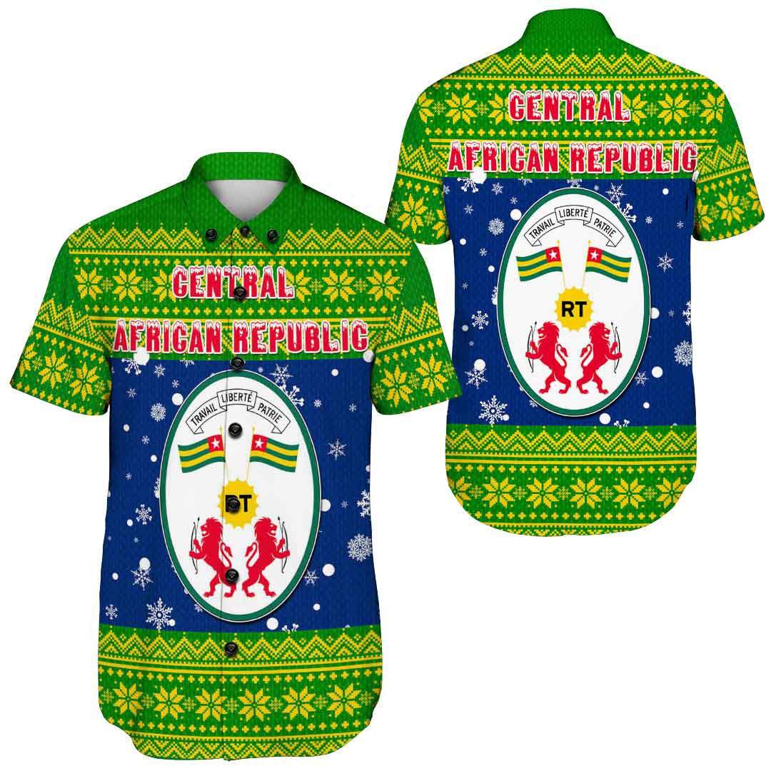 central-african-republic-christmas-shorts-sleeve-shirts