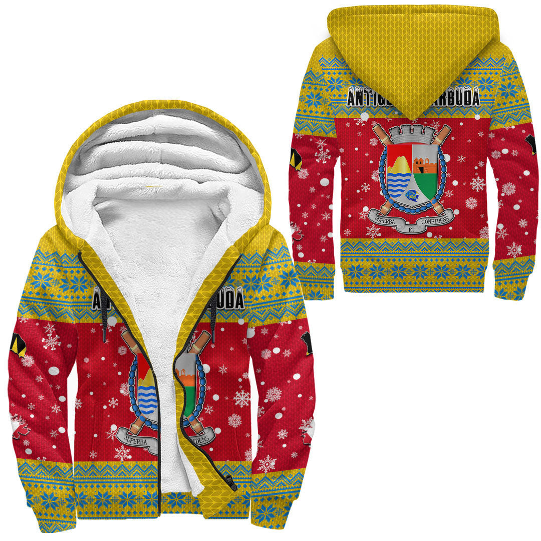 antigua-and-barbuda-christmas-sherpa-hoodies
