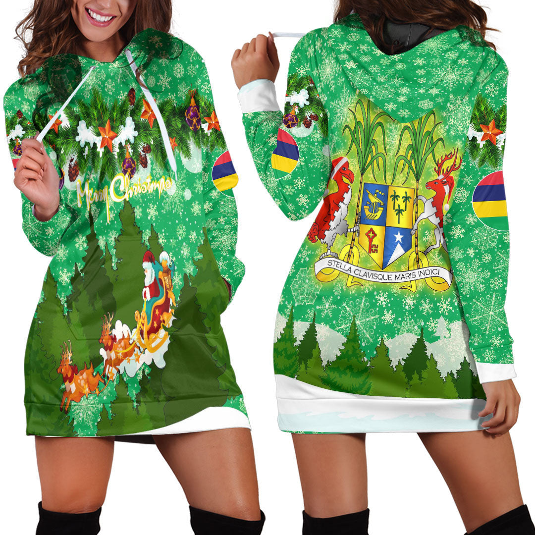 mauritius-green-xmas-hoodie-dress