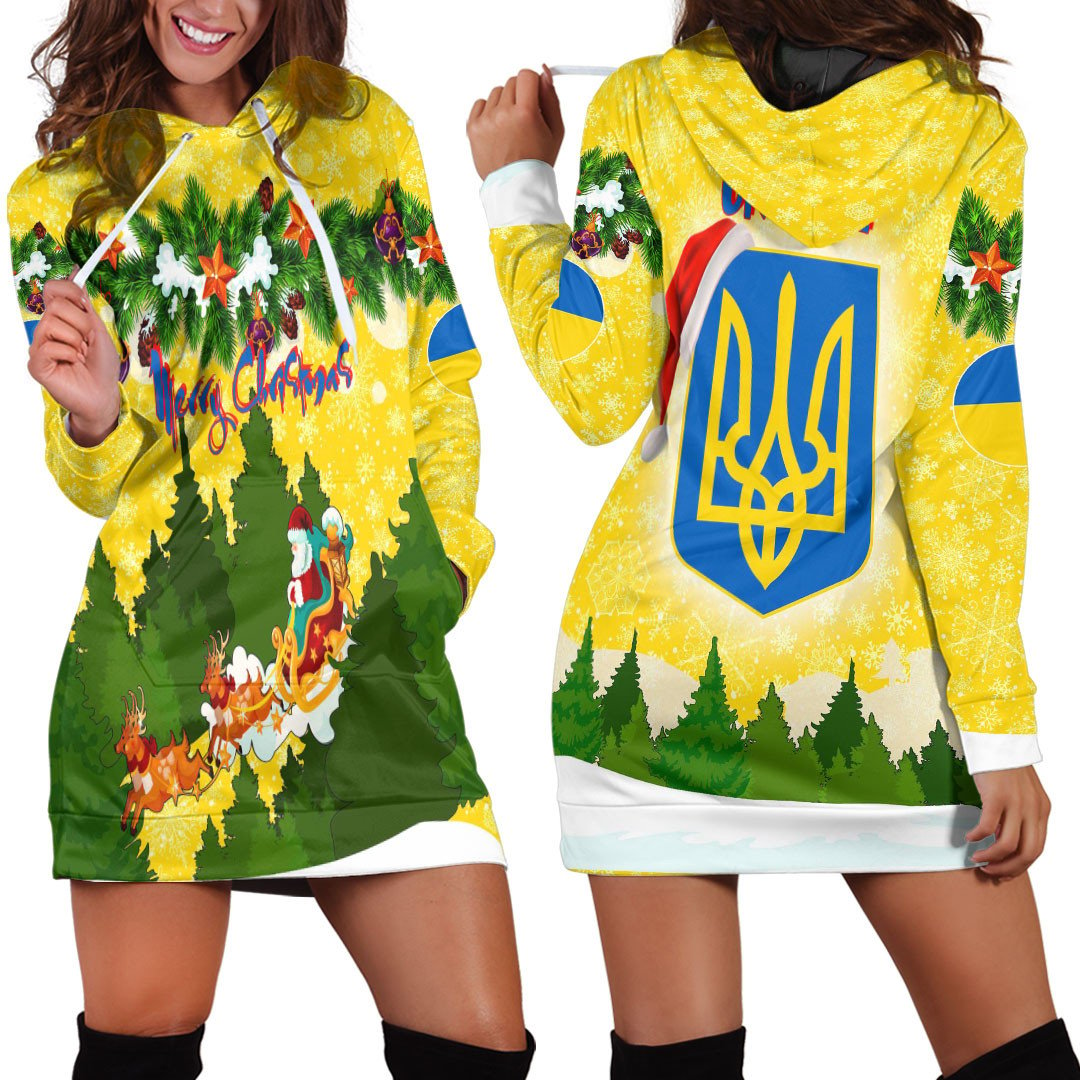 ukraine-xmas-hoodie-dress