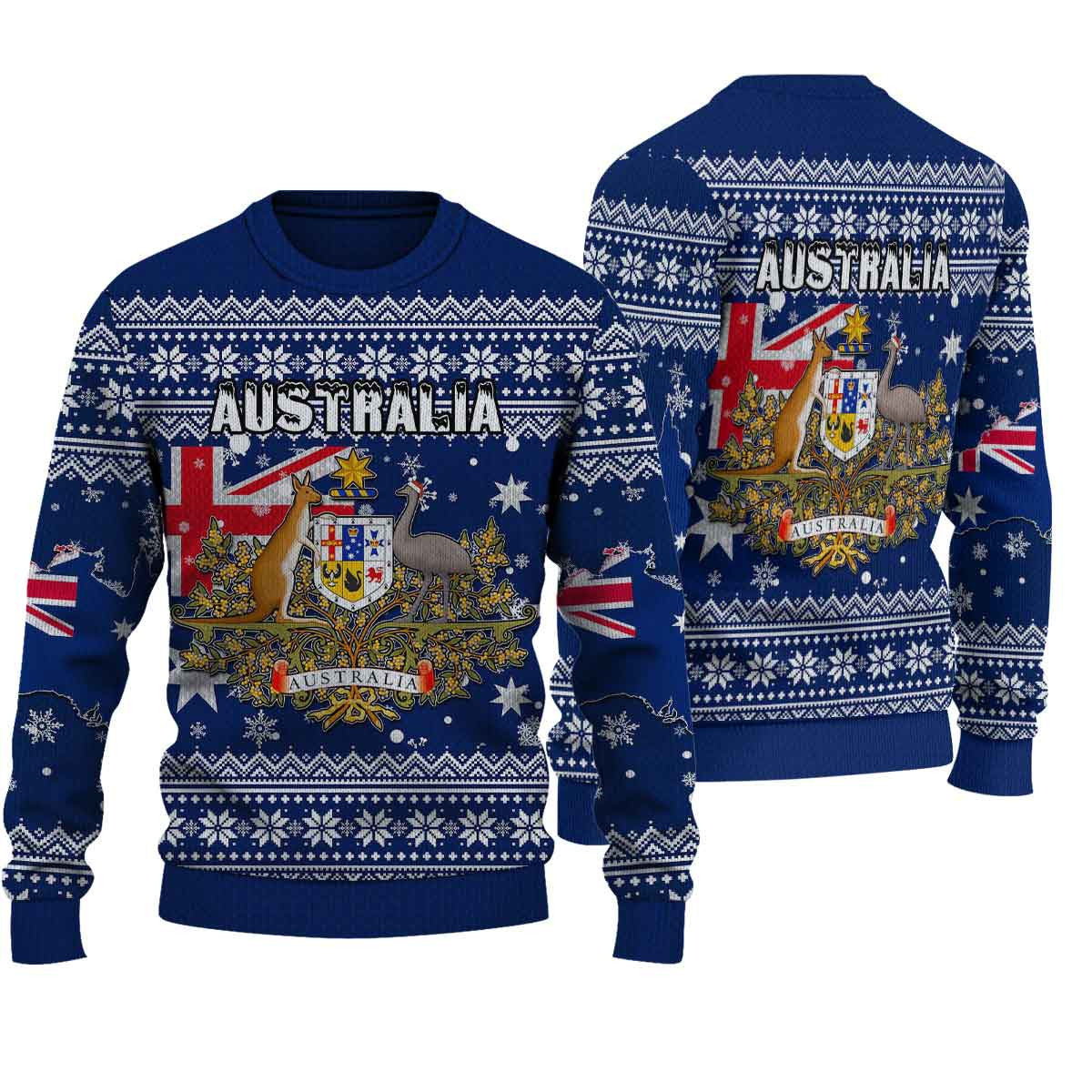 Wonder Print Shop Ugly Sweater Australia Christmas Knitted Sweater - Wonder Print Shop