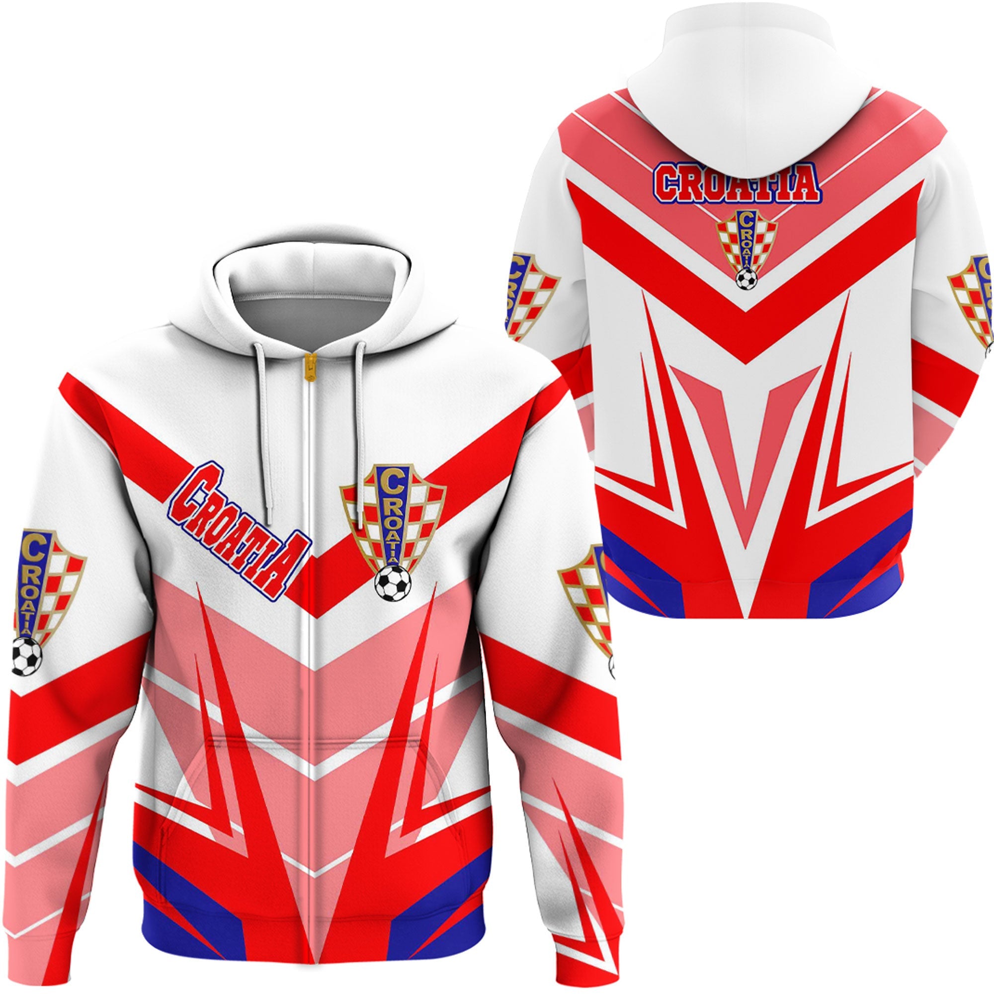 croatia-sporty-style-zip-hoodie
