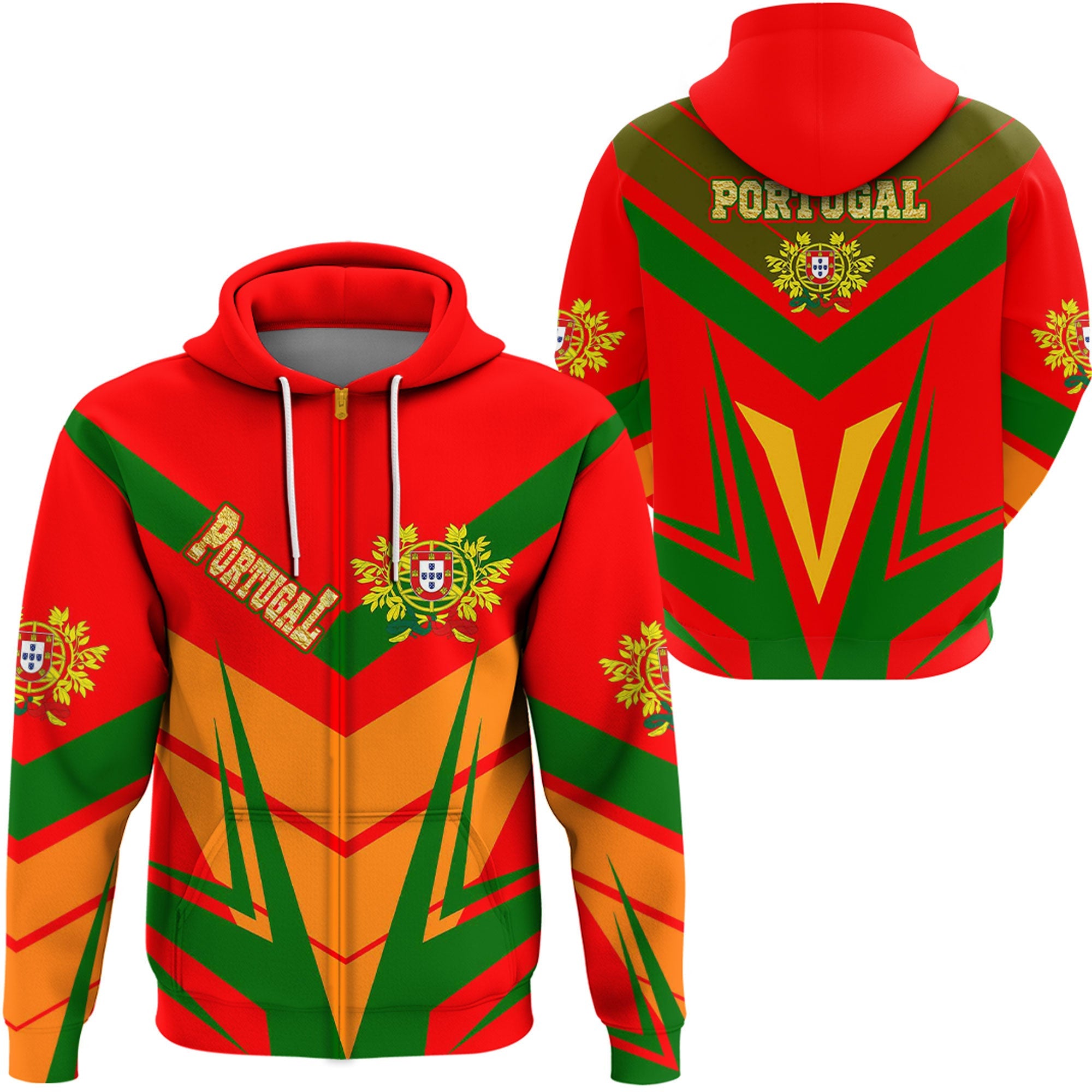portugal-sporty-style-zip-hoodie