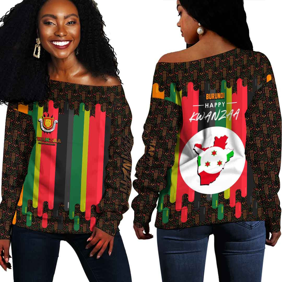 burundi-happy-kwanzaa-womens-off-shoulder-sweater