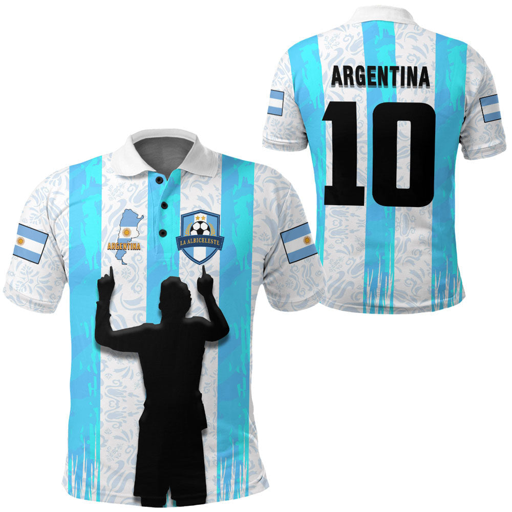 argentina-football-style-polo-shirts