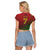 Portugal Soccer Style Women's Raglan Cropped T Shirt - Wonder Print Shop