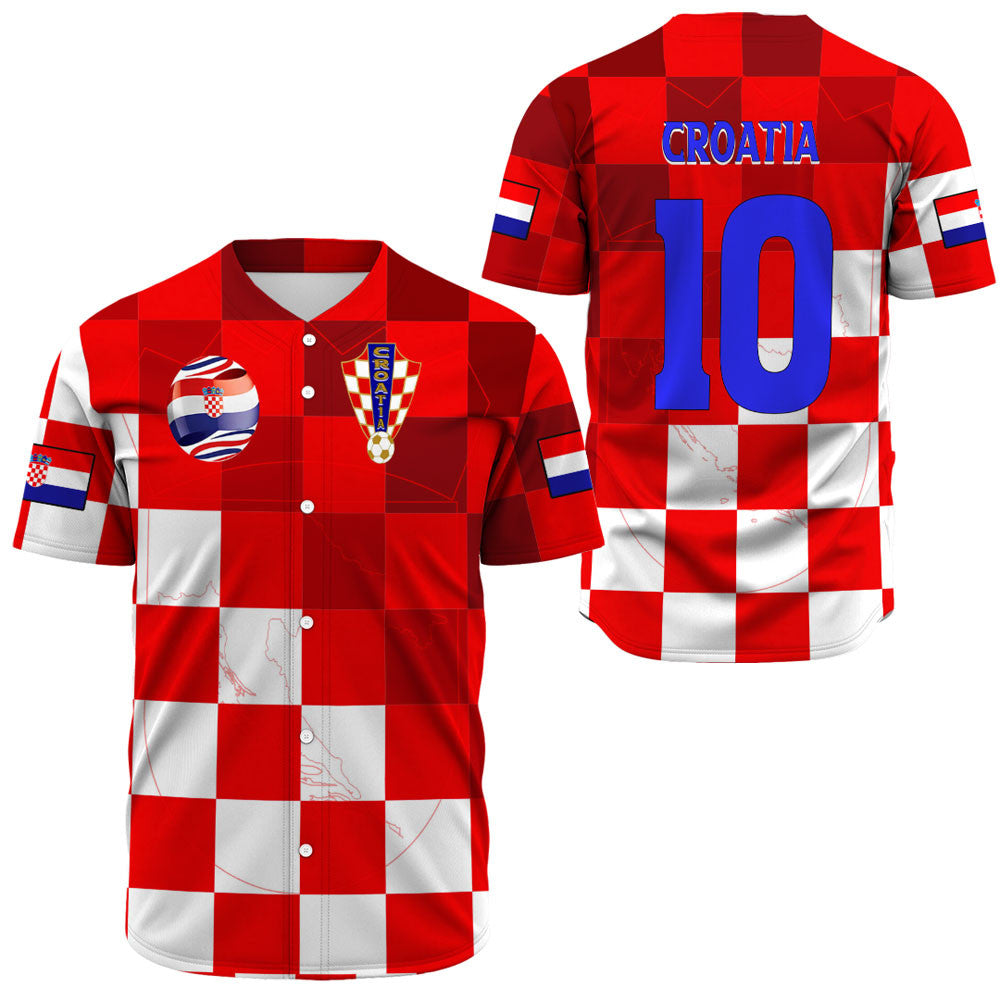 Croatia Soccer Style Baseball Jerseys - Wonder Print Shop