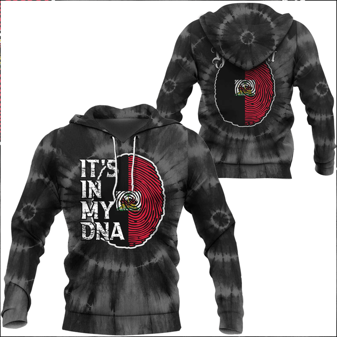 Custom Haiti 1964 Hoodie Its In My DNA Tie Dye Style - Wonder Print Shop