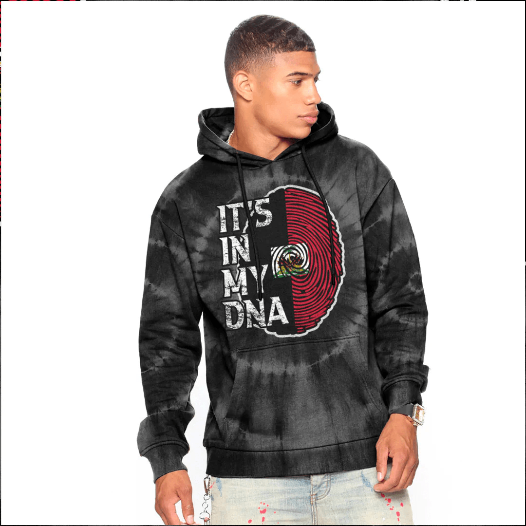 Custom Haiti 1964 Hoodie Its In My DNA Tie Dye Style - Wonder Print Shop