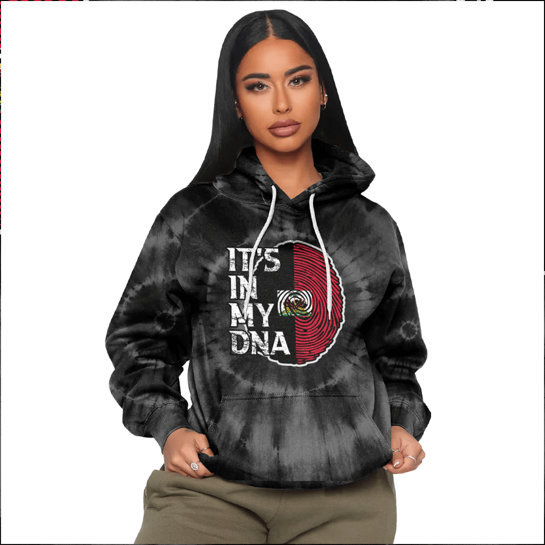 Custom Haiti 1964 Hoodie Its In My DNA Tie Dye Style - Wonder Print Shop